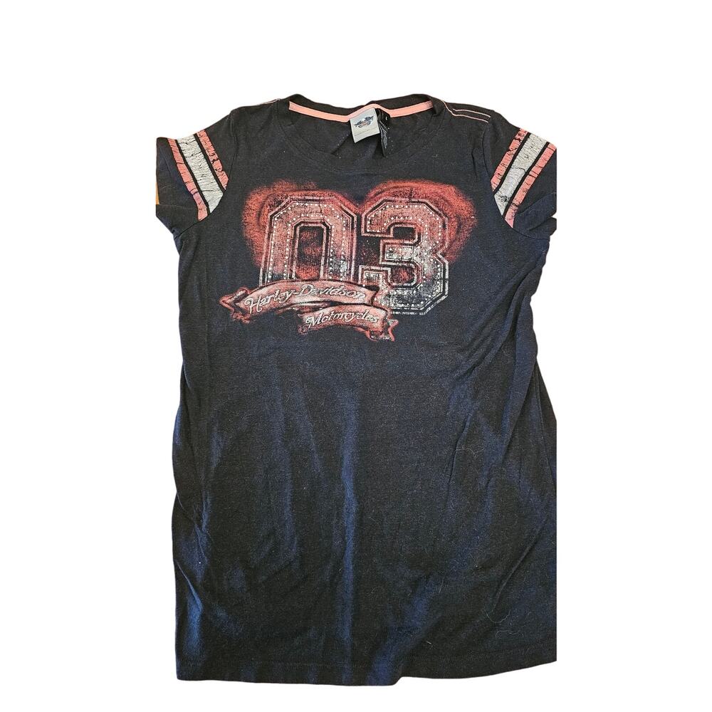 Harley Davidson Bling "Heart" since 1903 size large shirt